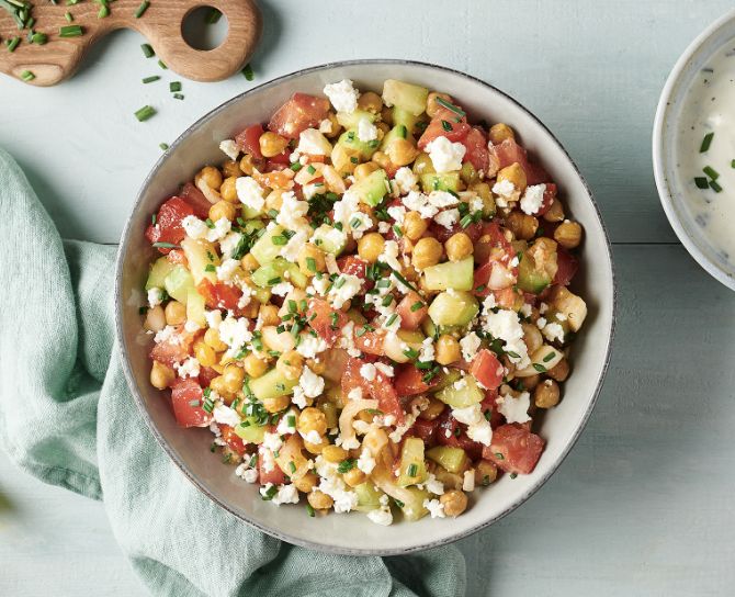Salade méditerranéenne aux pois chiches