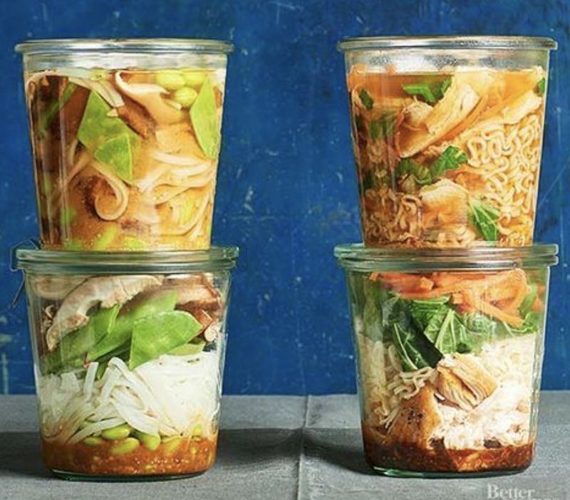 Poulet sauce satay, légumes et riz LARGE