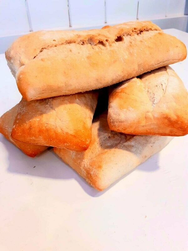 Ciabatta Rolls - Large x 5 (Frozen)