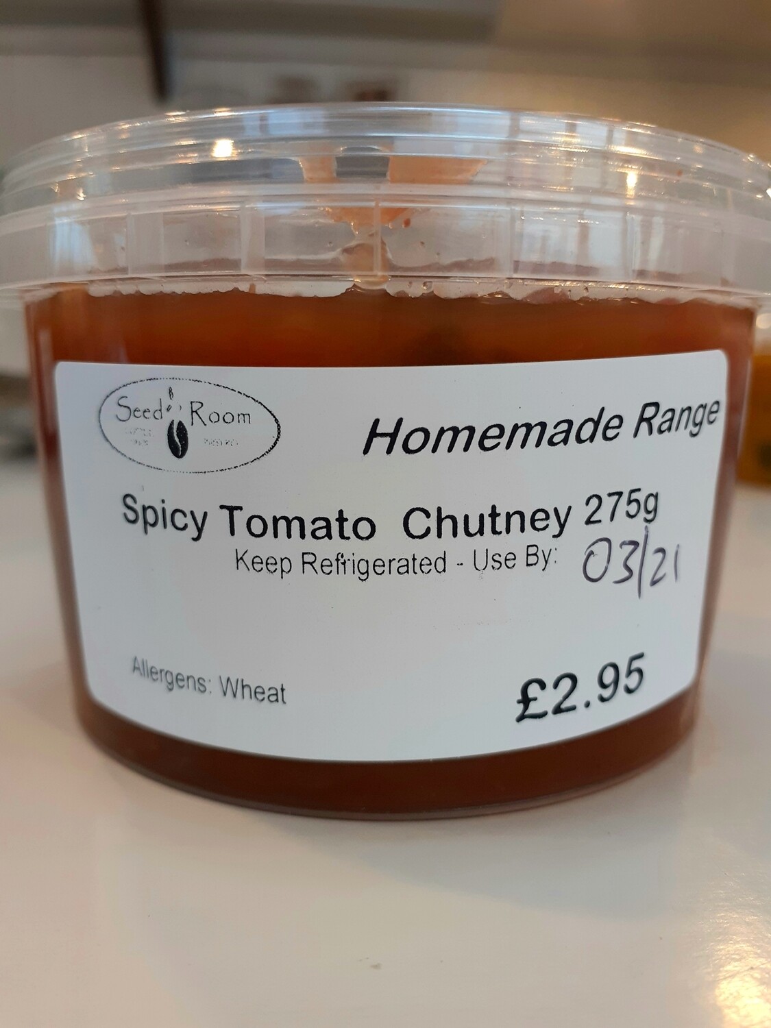 Homemade spicy tomato and apple chutney 275g