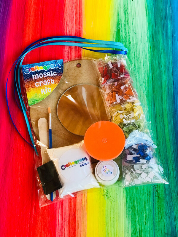 Mirror Mosaic Kit Rainbow 20cm