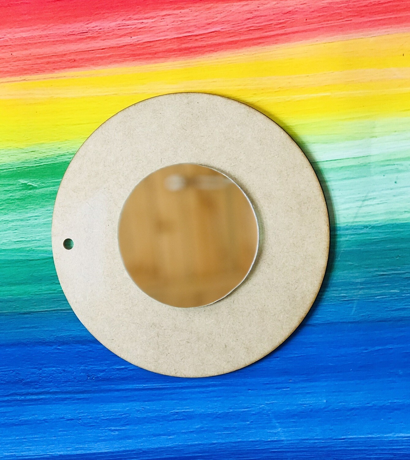 Wood Mirror 300mm