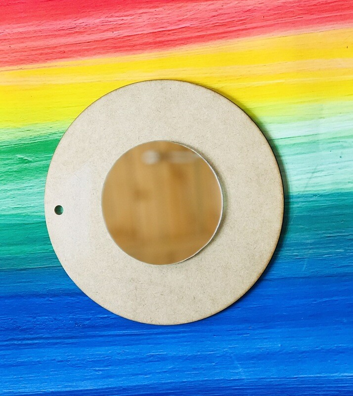 Wood Mirror 300mm