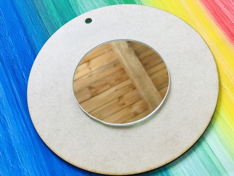 Wood Mirror 300mm