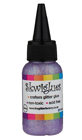 Skwiglues Glitter Glue PASTEL LAVENDER 60mls