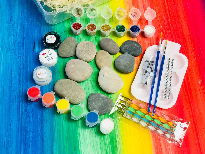 Painting pebbles