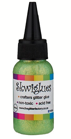 Skwiglues Glitter Glue PASTEL GREEN