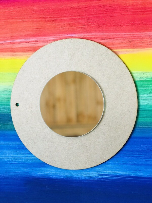 Wood Mirror 200mm