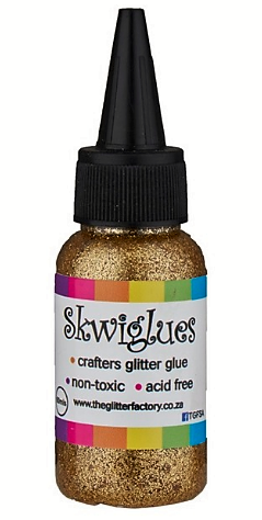 Skwiglues Glitter Glue METALLIC GOLD