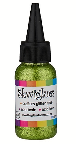 Skwiglues Glitter Glue METALLIC LIME