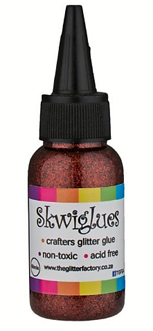 Skwiglues Glitter Glue METALLIC BROWN 60mls
