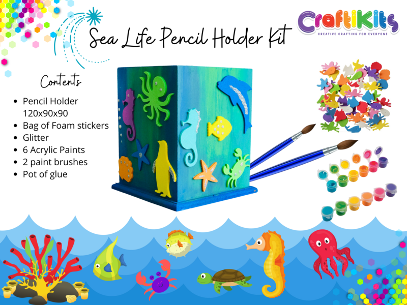 Sea Life Pencil Holder Kit