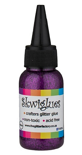 Skwiglues Glitter Glue METALLIC GRAPE