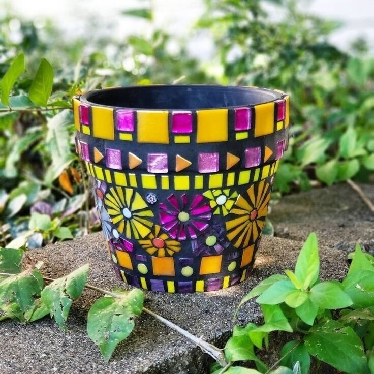 Mosaic Pot Plant