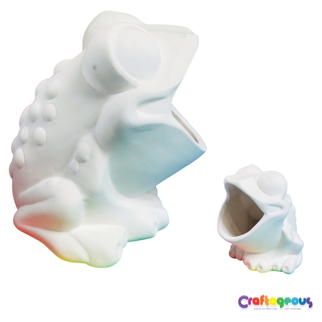 Croaking Frog Ceramic