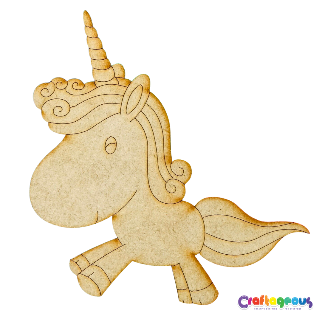 Bubble Unicorn Wood Design