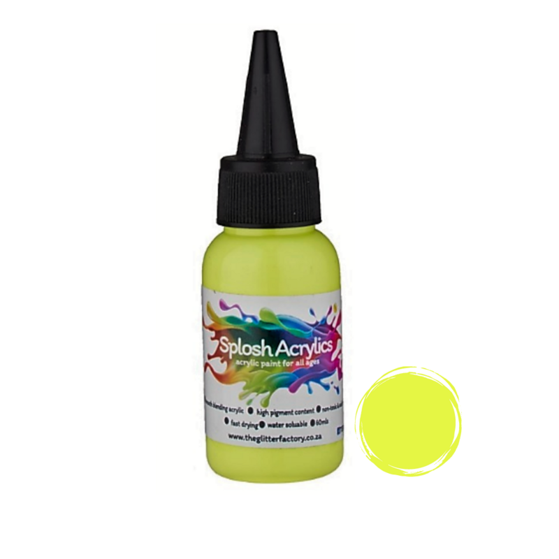 Splosh Acrylics 60mls Rave Yellow