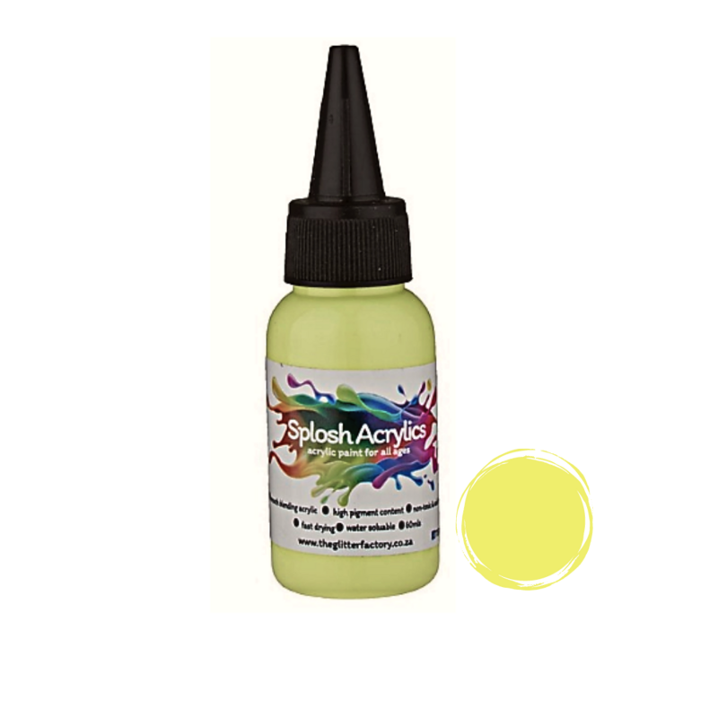 Splosh Acrylics 60mls Pastel Yellow