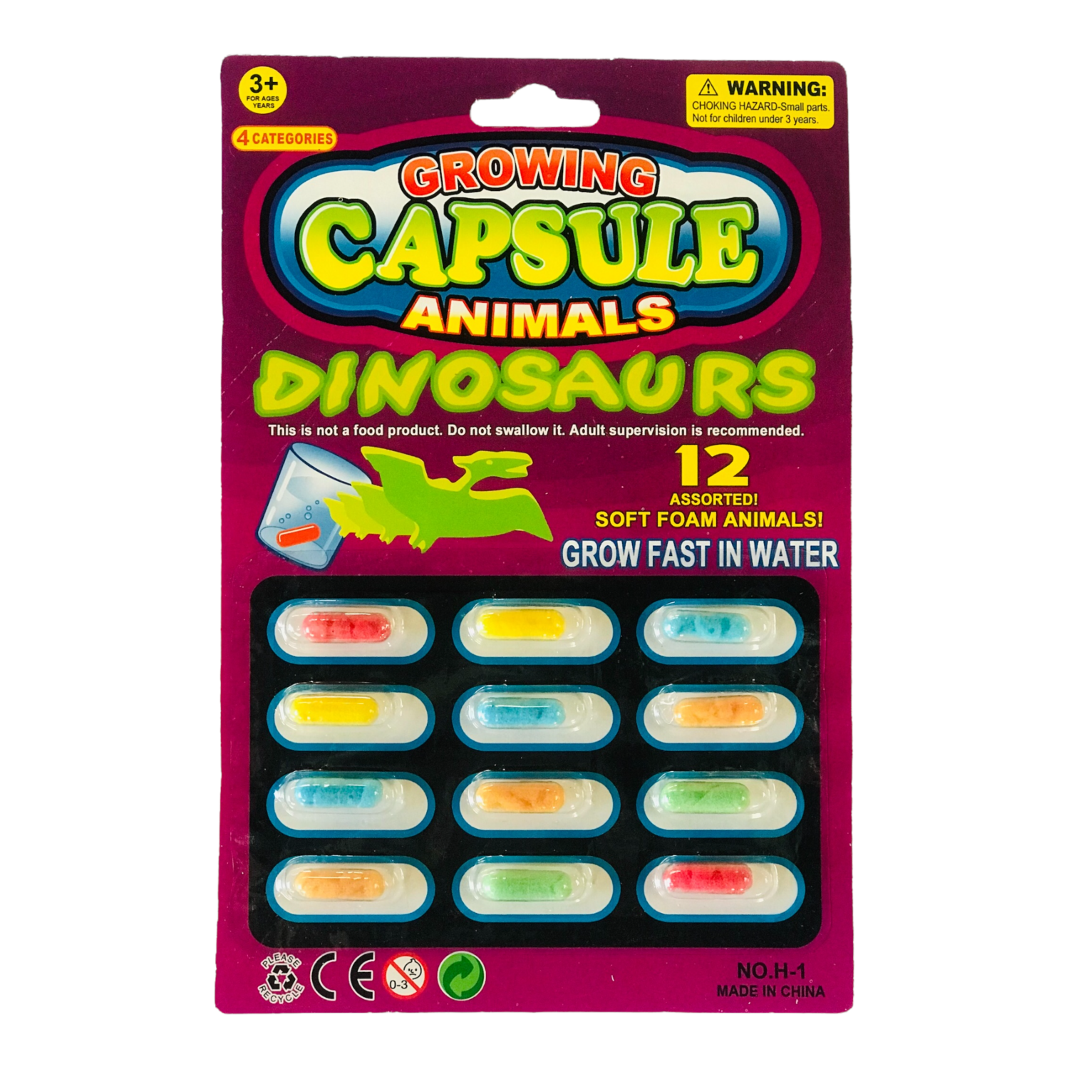 Dinosaur Foam Capsules
