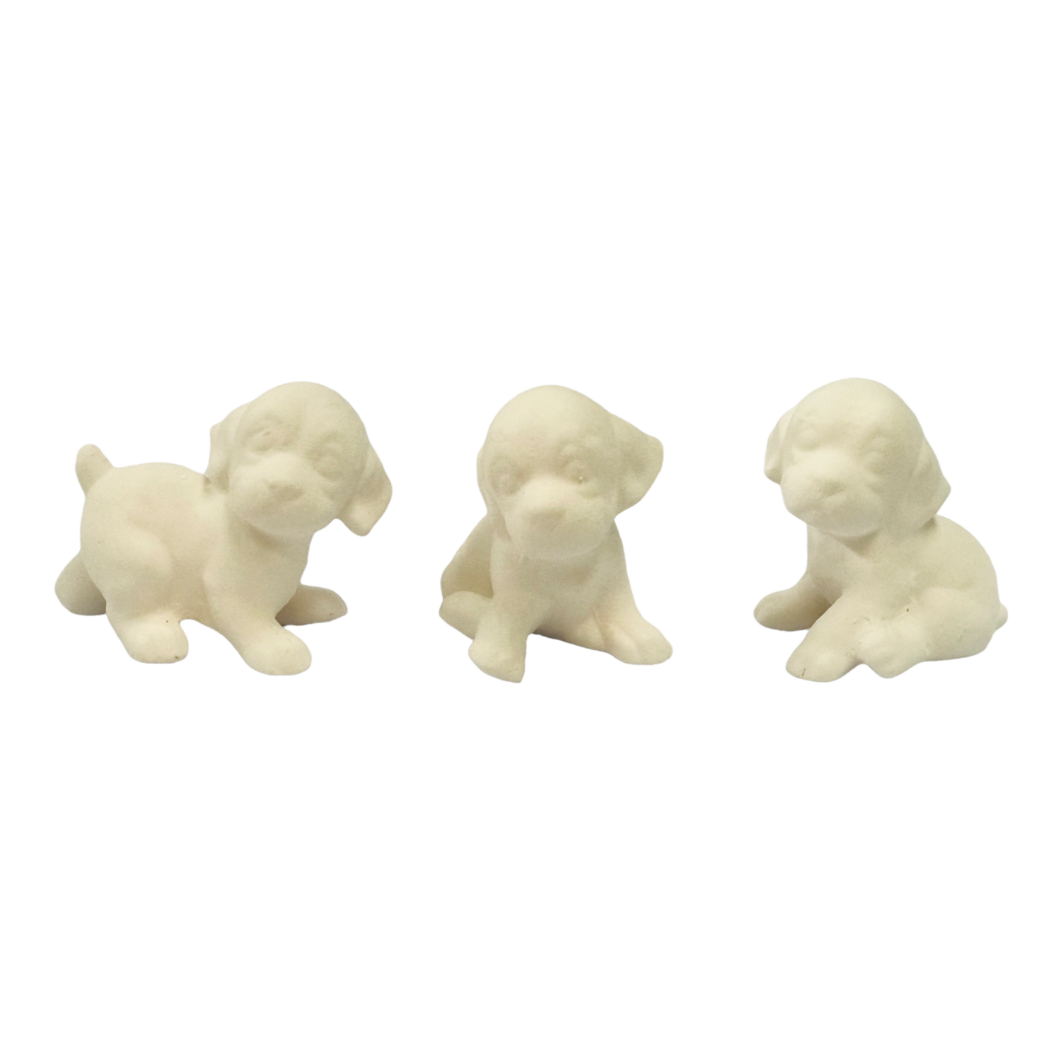 Ceramic Pups Trio