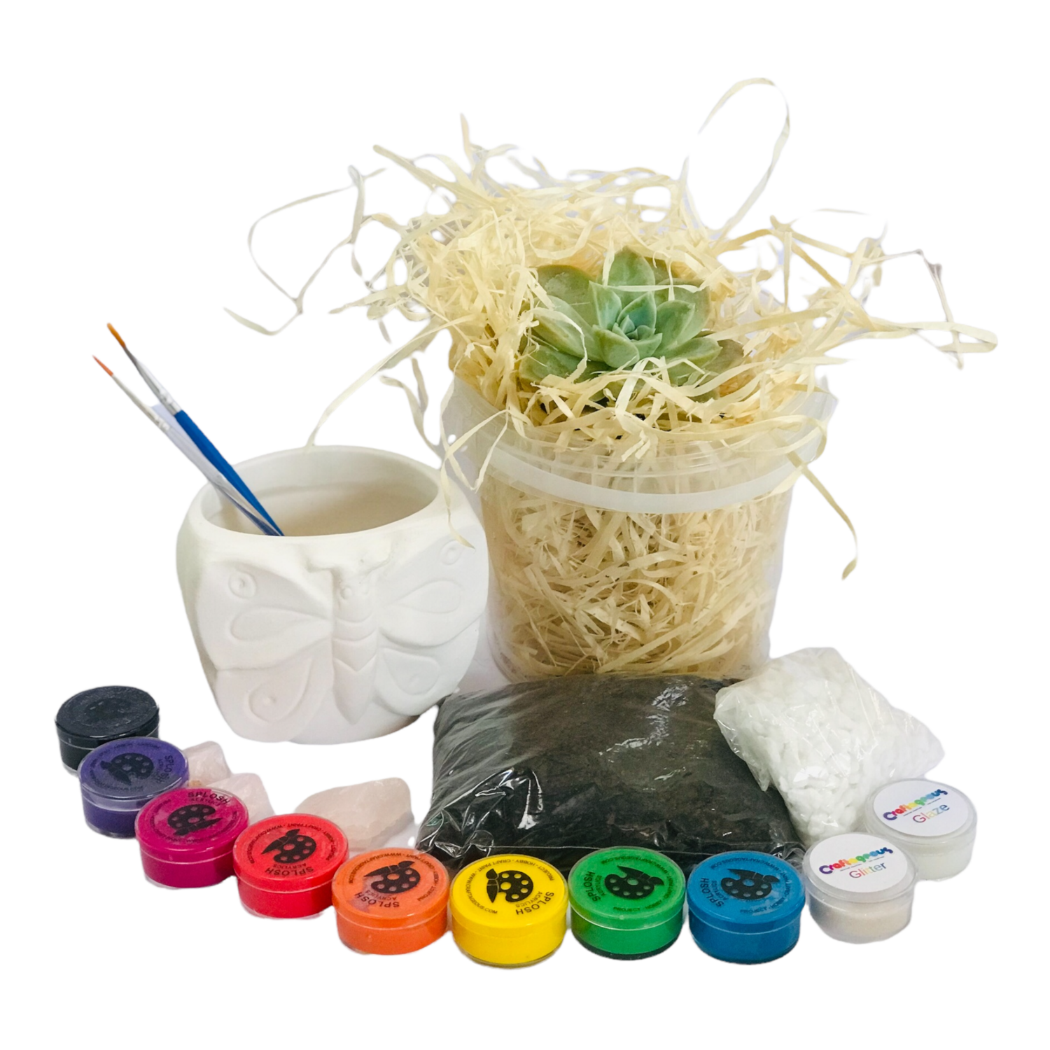 Ceramic Butterfly Planter Craftikit