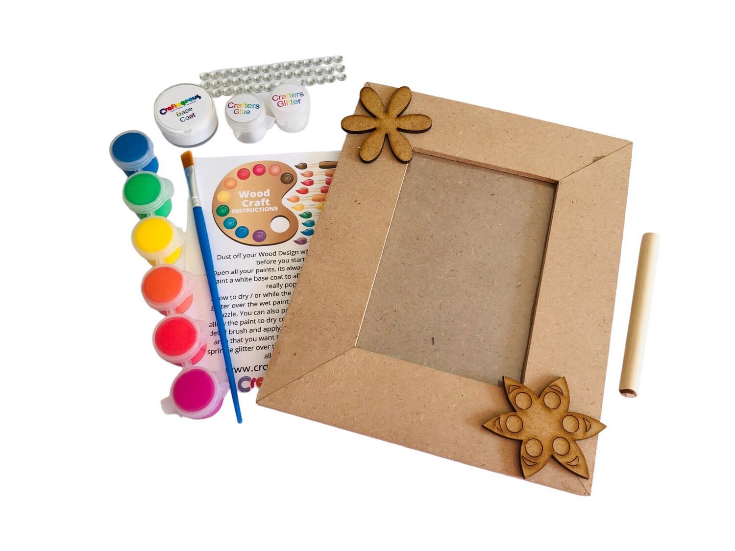Flower Frame Craftikit Brite Acrylics