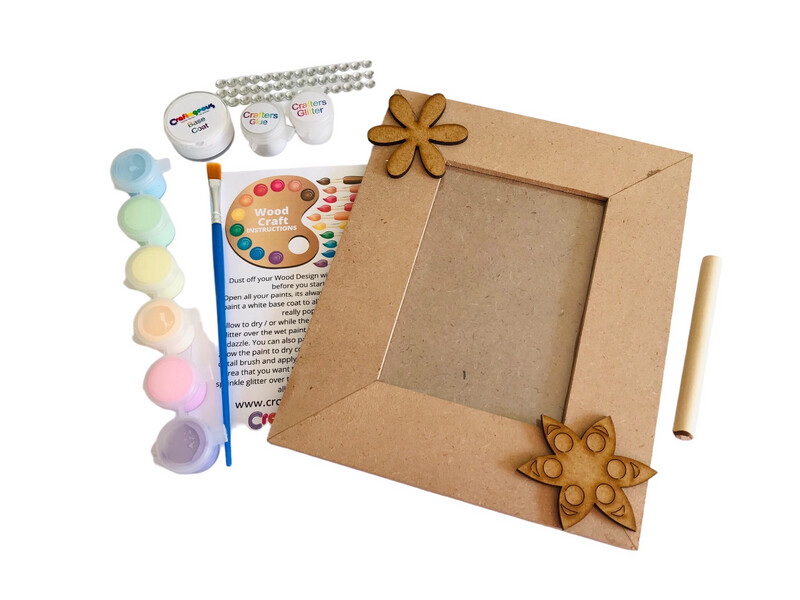 Flower Frame Craftikit Pastel Acrylic