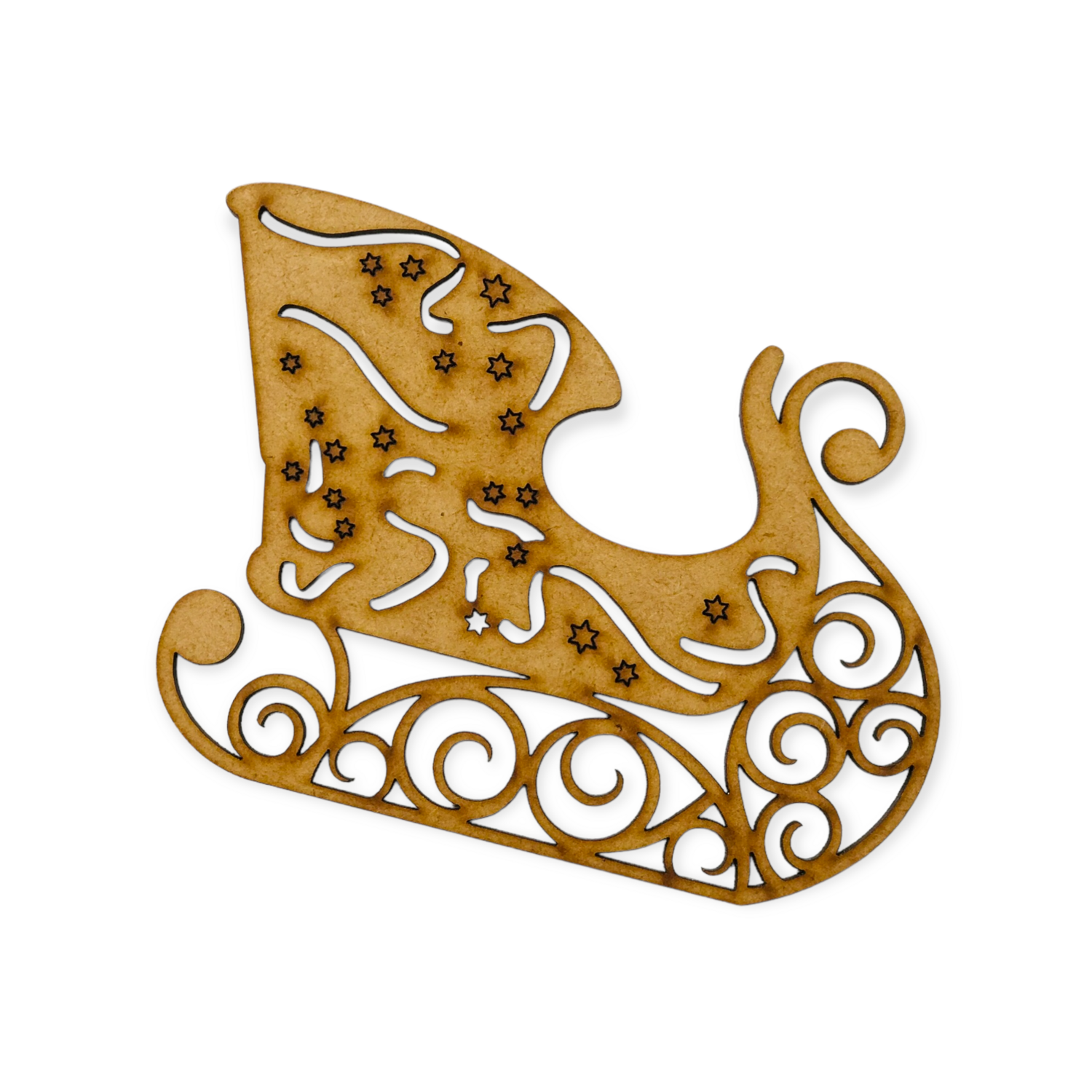 Christmas Sled With Tinsel Wire