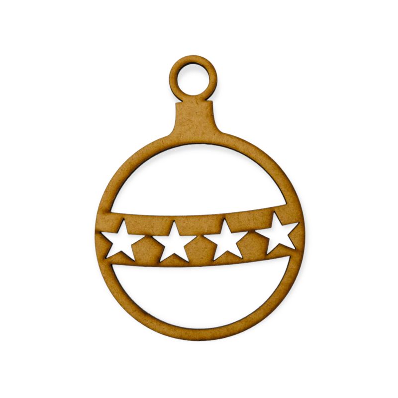 Christmas Bauble With Tinsel Wire