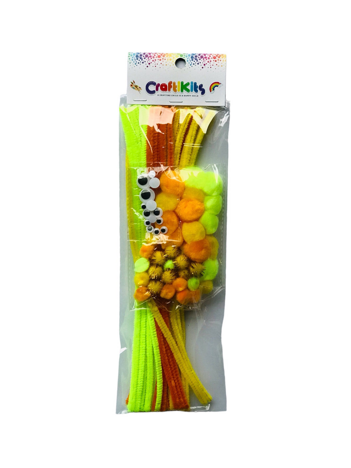 Yellow-melon Pom Poms, Pipe Cleaners, Googly Eyes