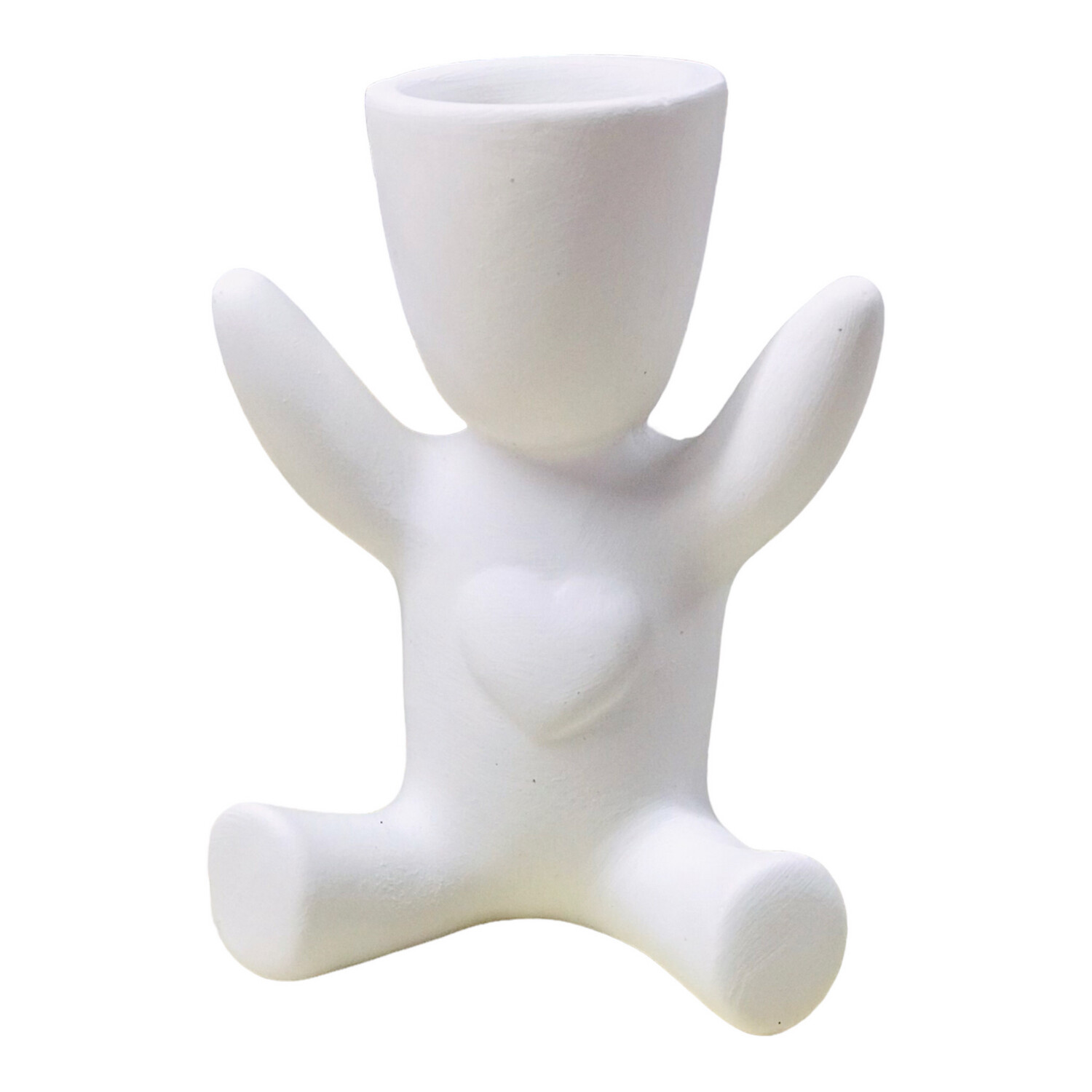 Heart Man Hug ceramic