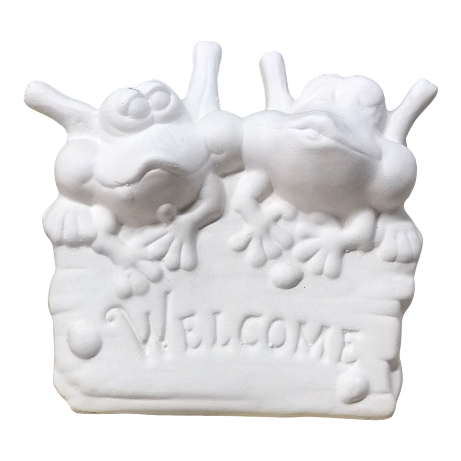 Welcome Frogs Ceramic