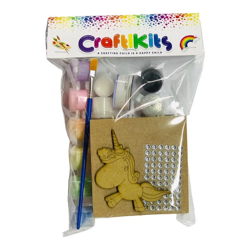 Bubble Unicorn WoodArt Box Kit