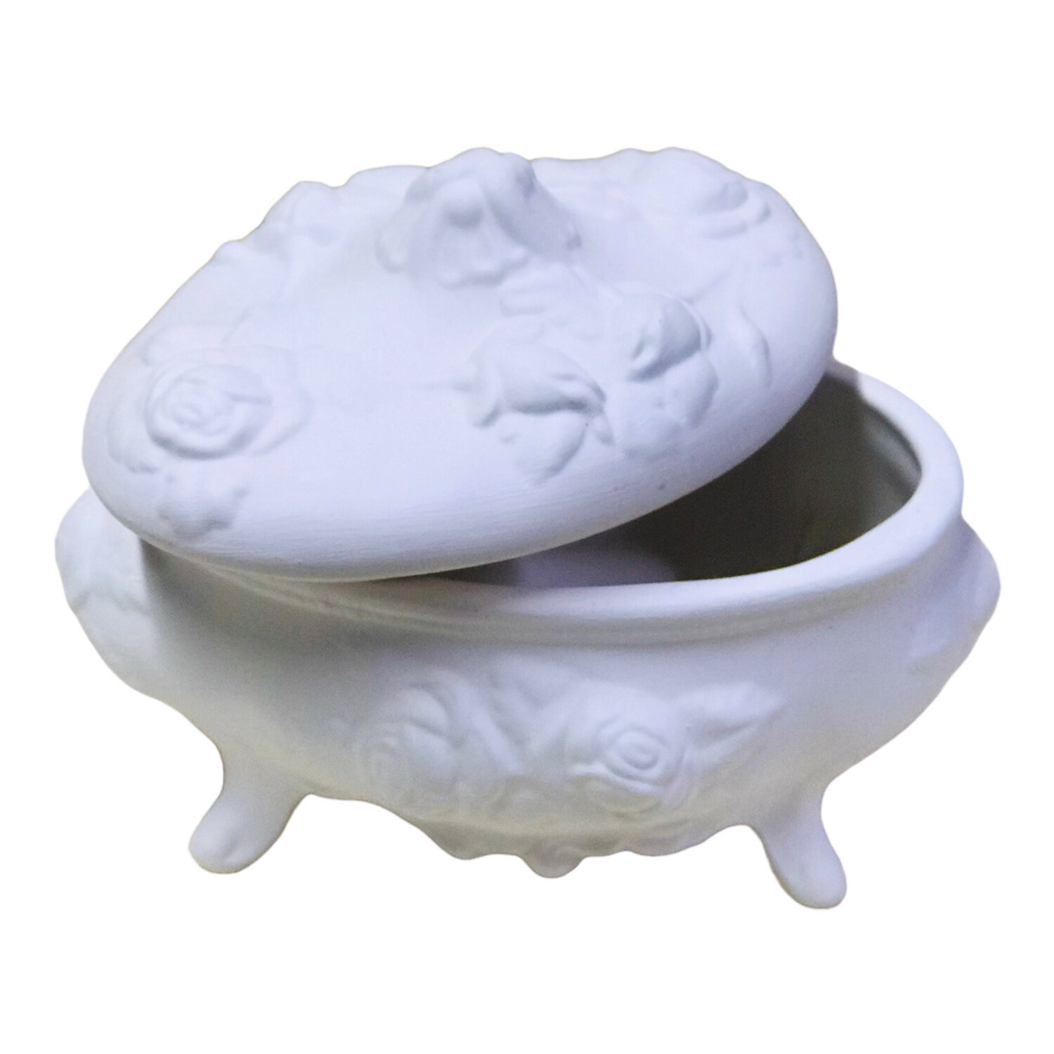 Rose Trinket Box Ceramic