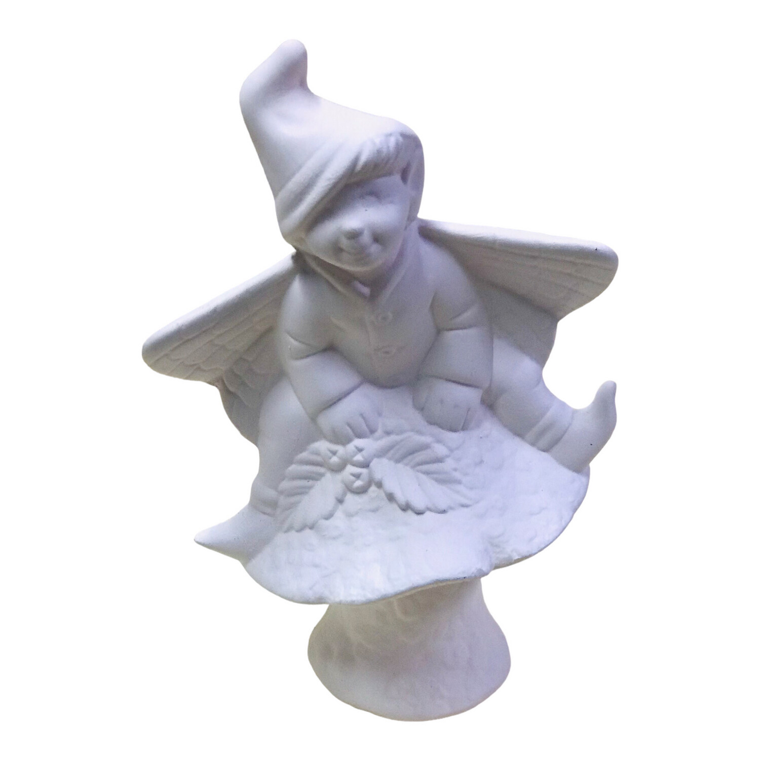 Fairy Sitting On Mushroom Ceramic