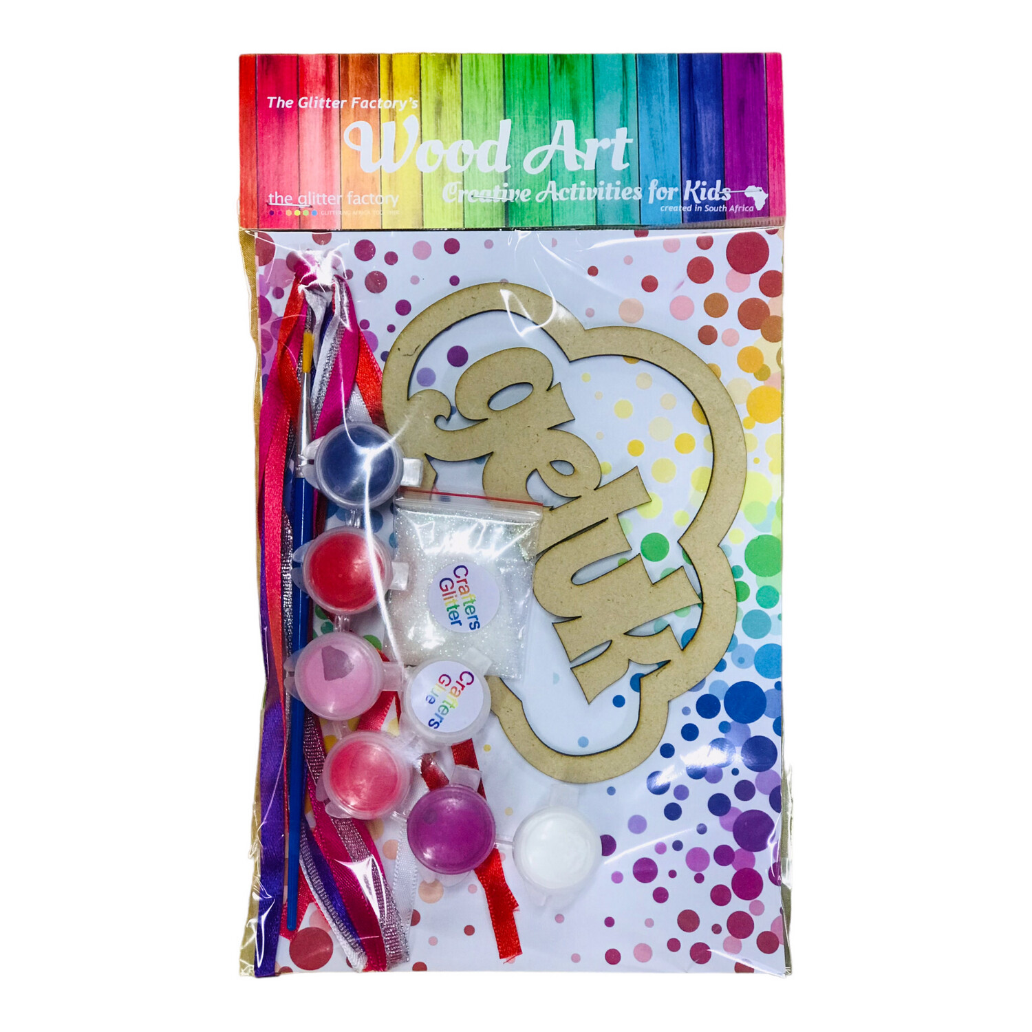 Geluk WordCloud Pinky Acrylic