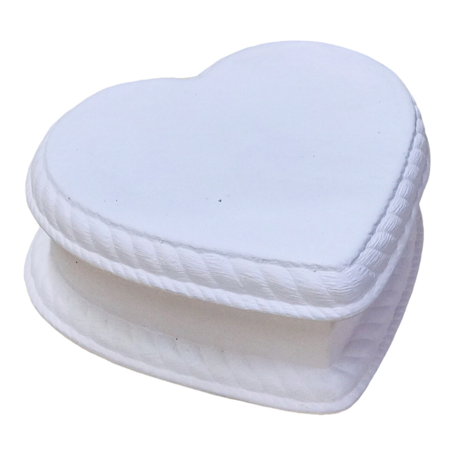 Heart Rope Trinket Box Ceramic