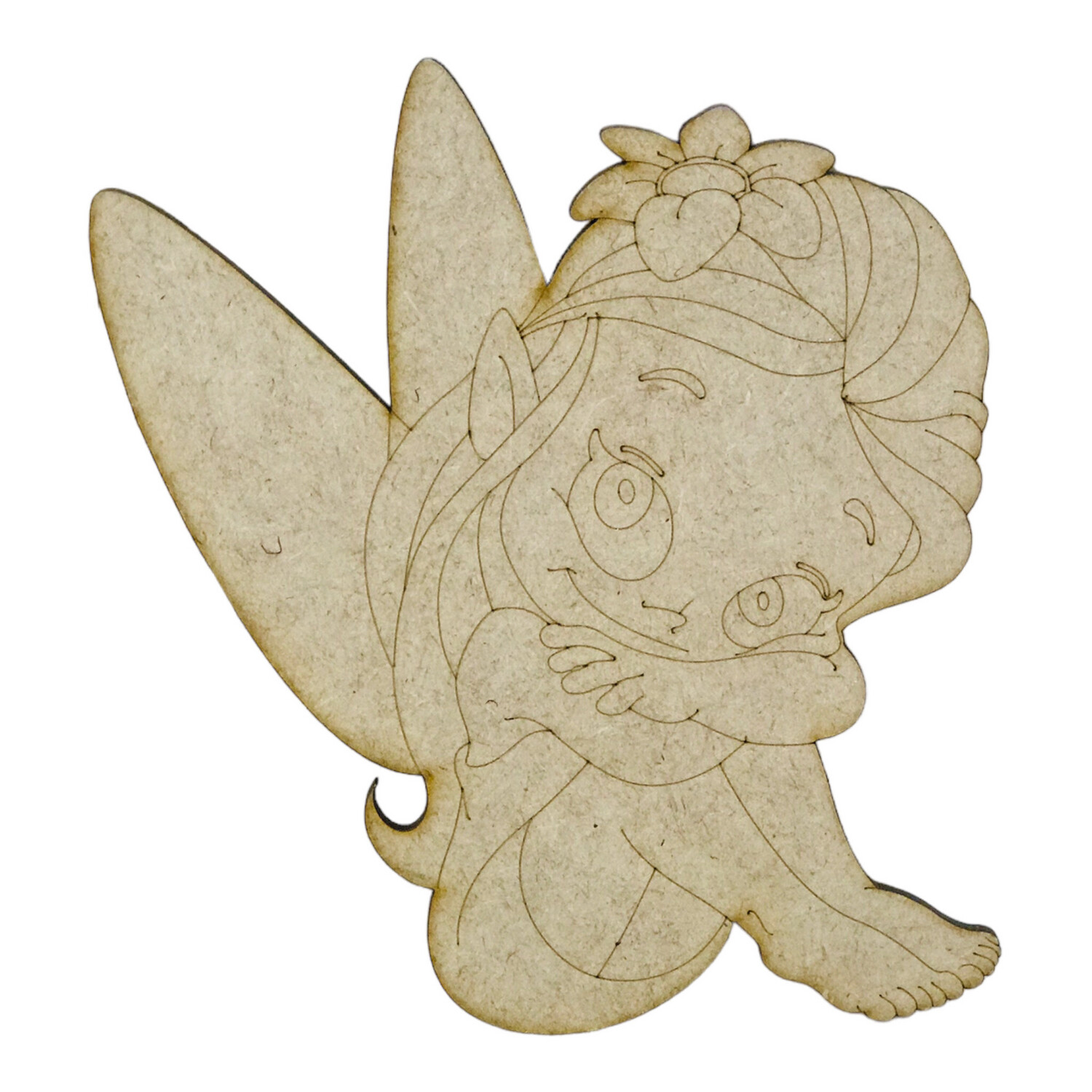 Fairy Sitting Wood Design