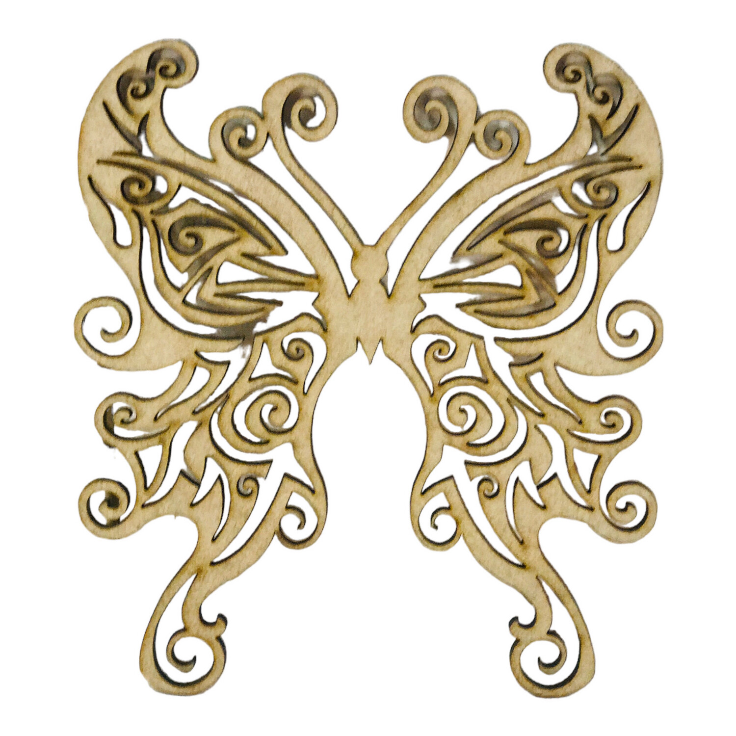 Butterfly Tribal Wood Design