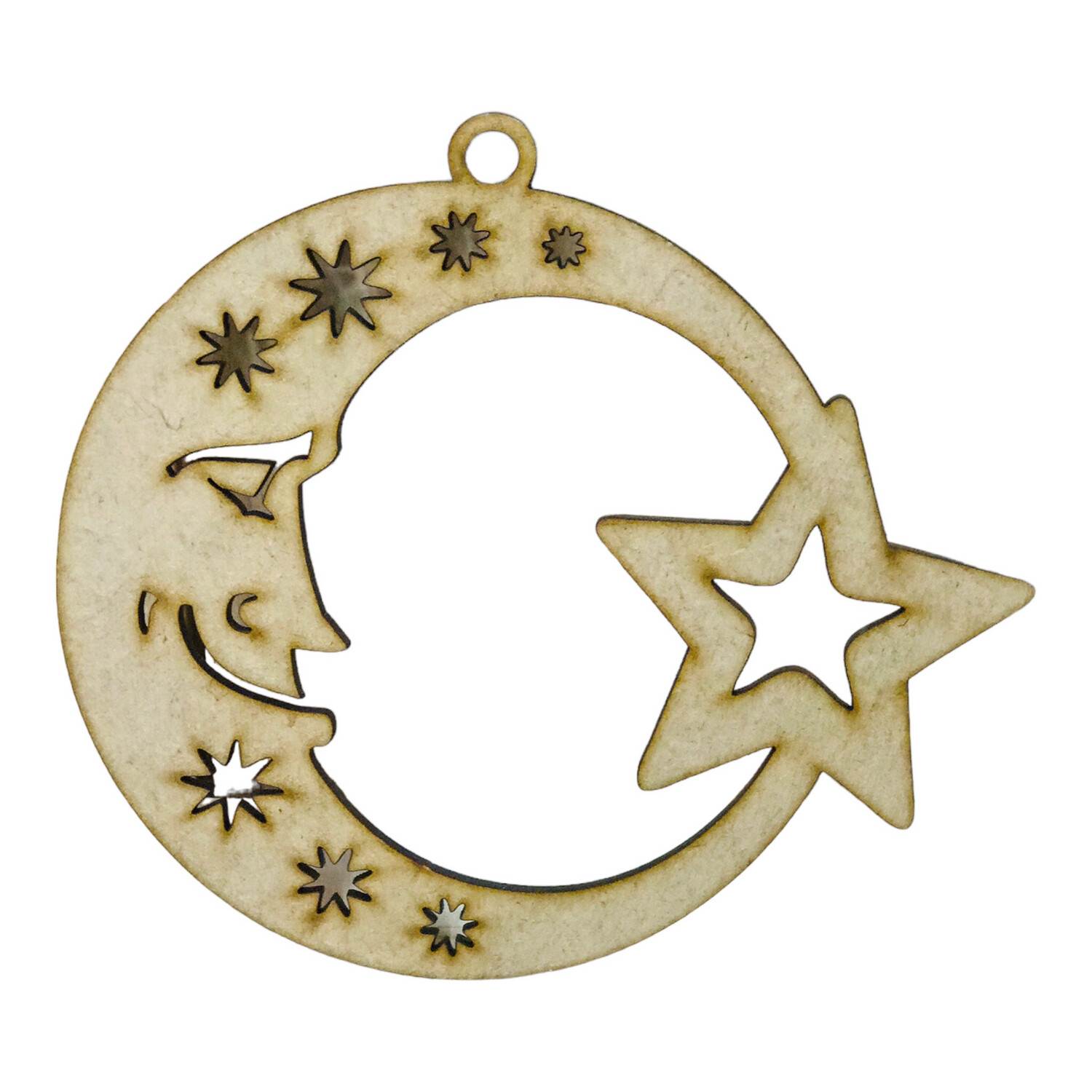 Moon &amp; Star Wood Design