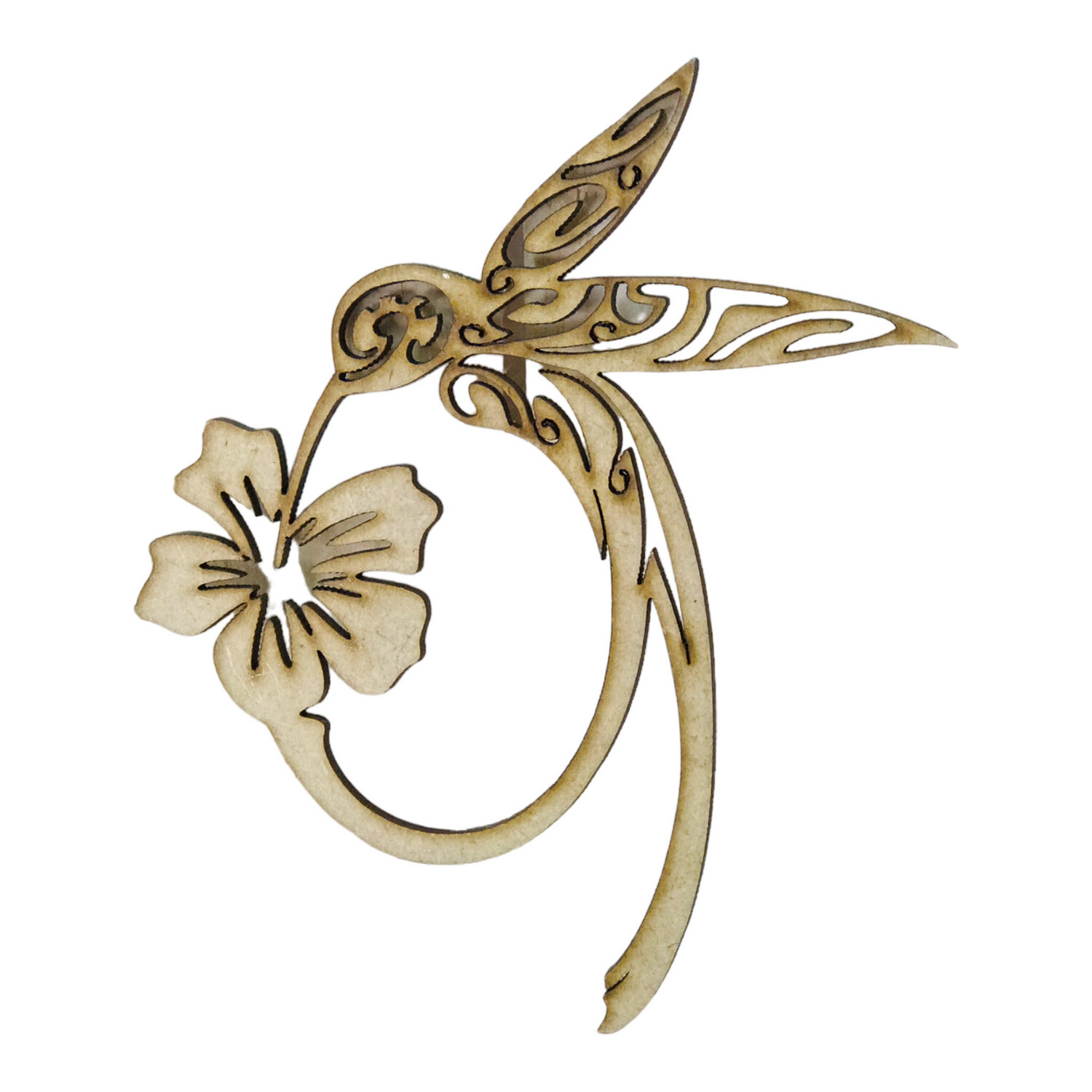 Humming Bird Wood Design