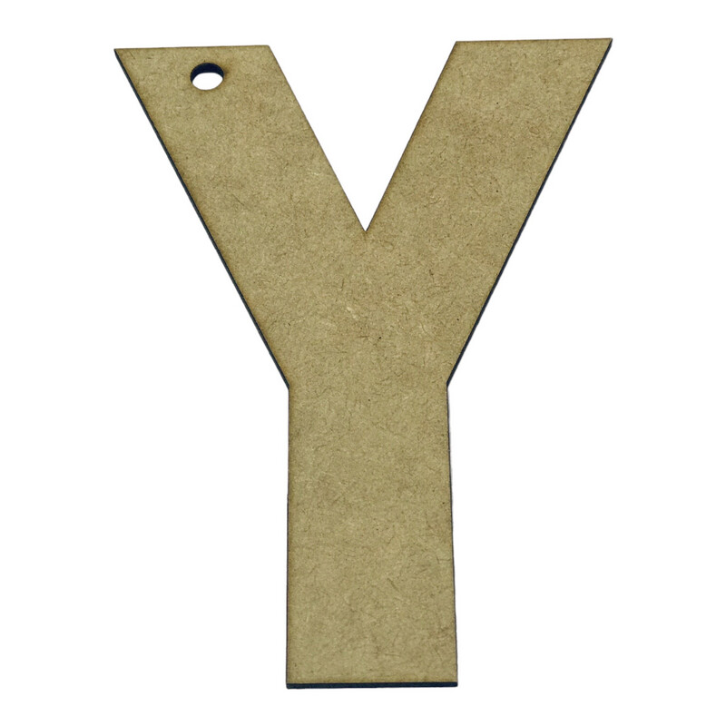 Y Wooden Letter