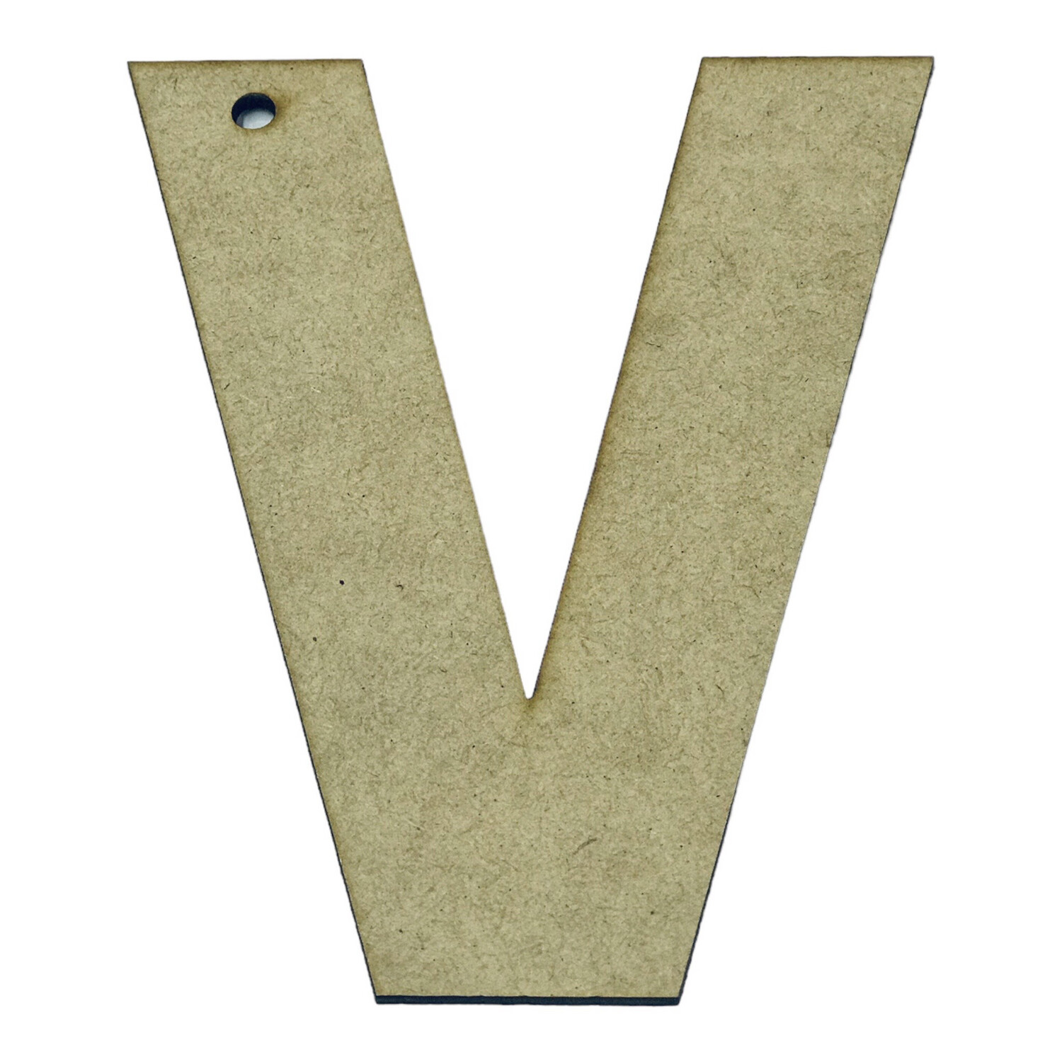 V Wooden Letter