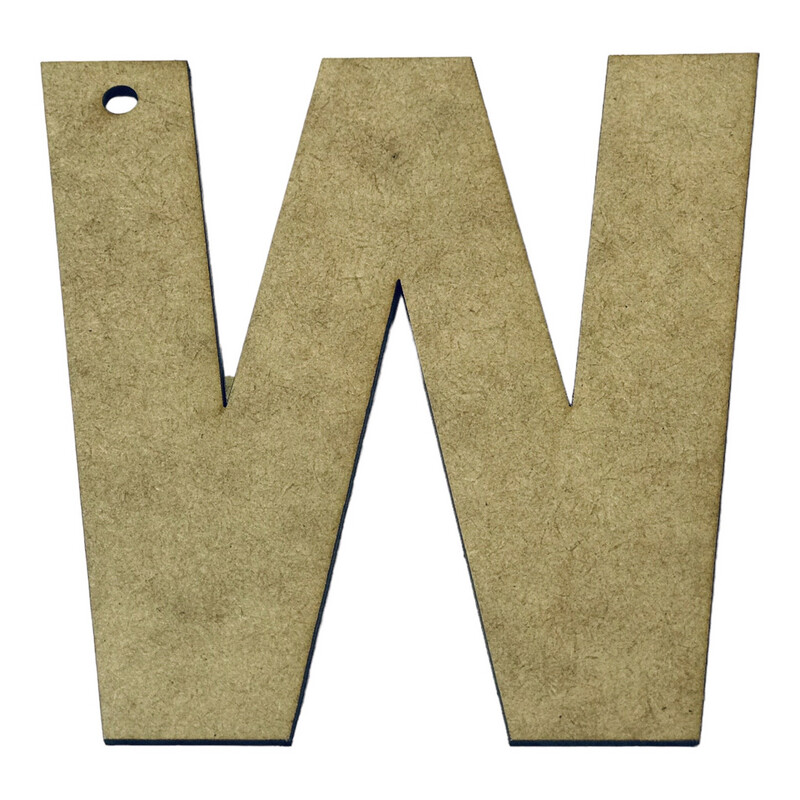 W Wooden Letter