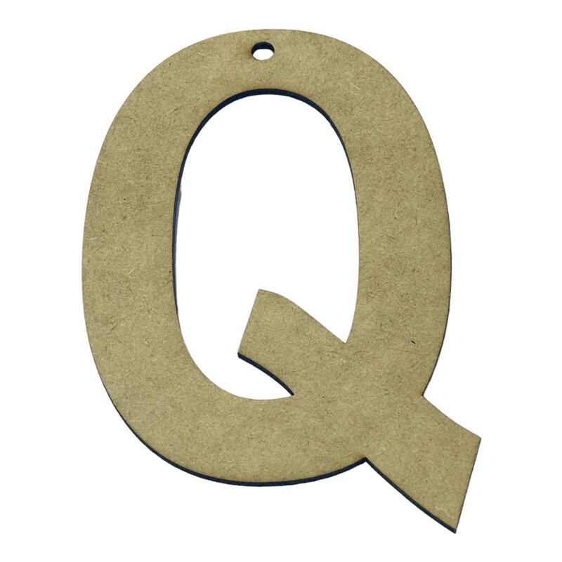 Q Wooden Letter