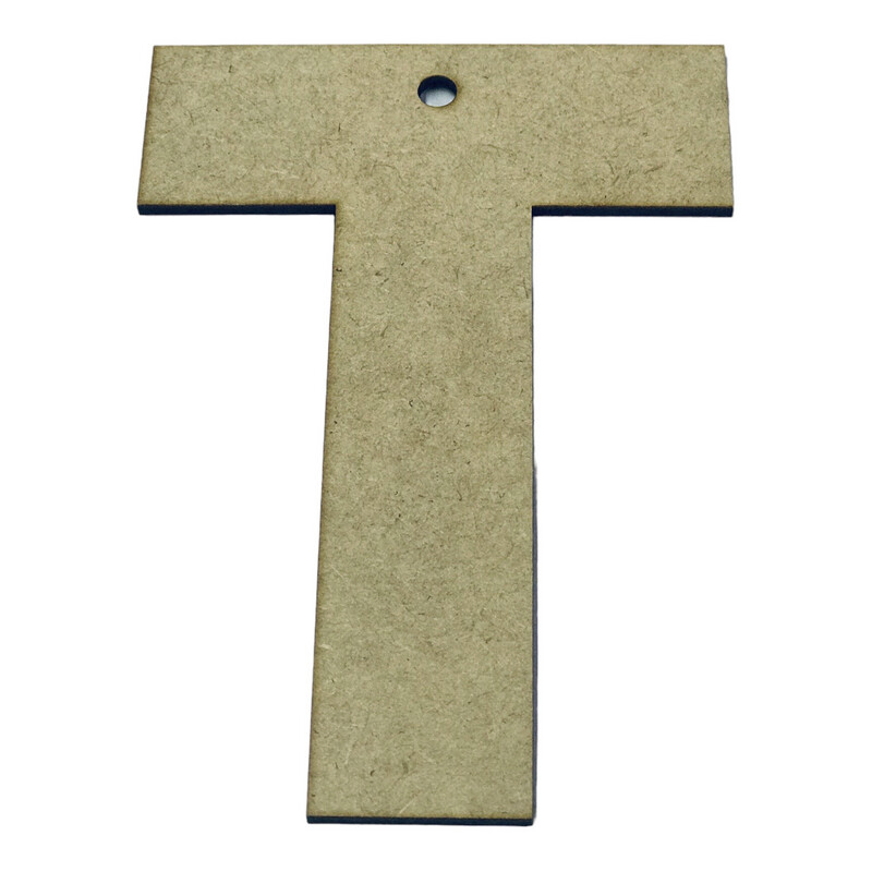 T Wooden Letter