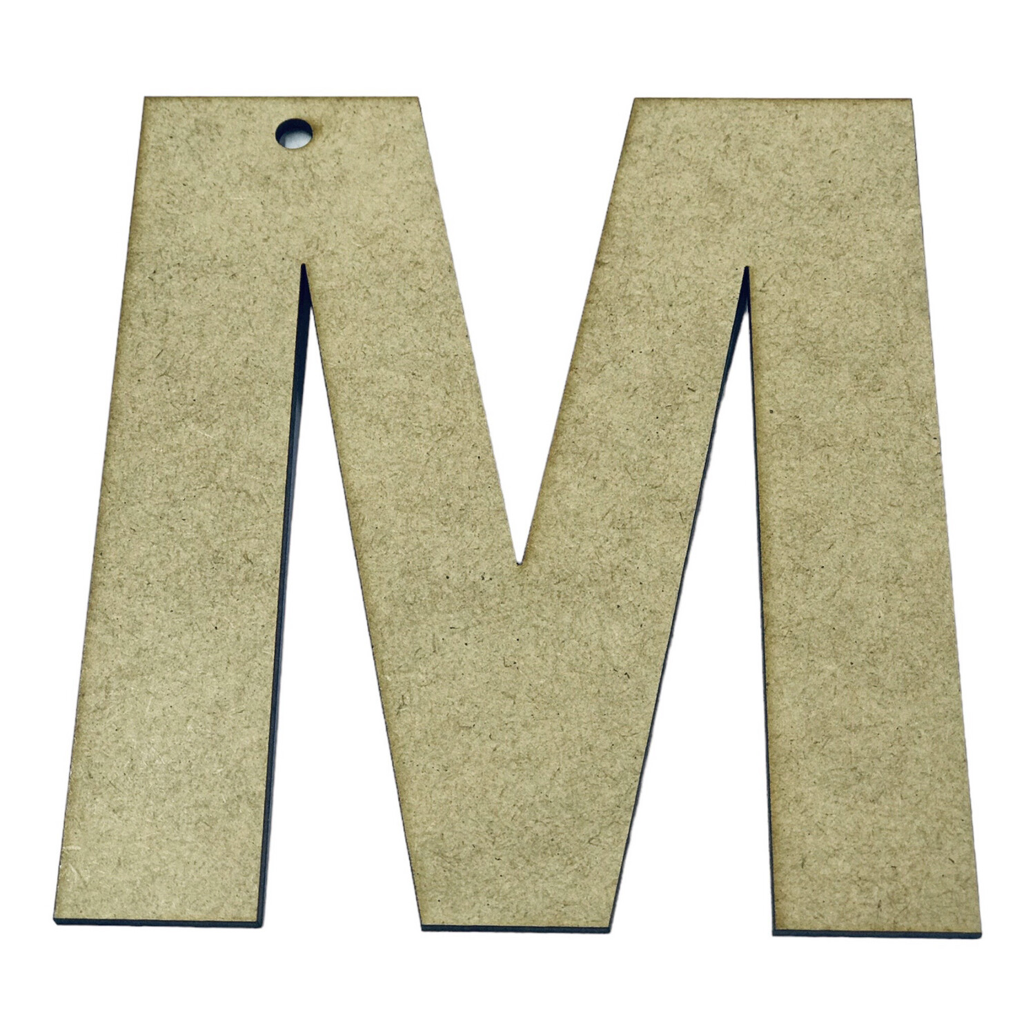 M Wooden Letter