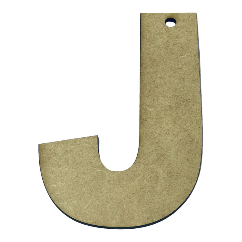 J Wooden Letter
