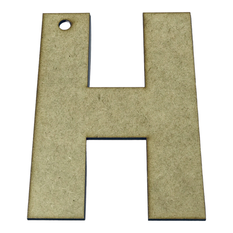 H Wooden Letter