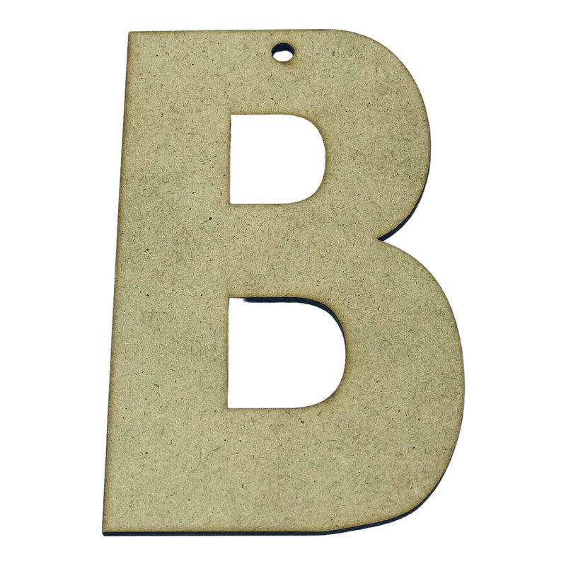 B Wooden Letter